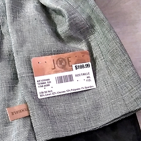 Men's Grey suit jacket Joseph Abboud - Picture 3 of 4